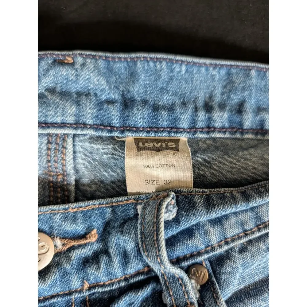 Y2K 2 Two Carpenter Denim Shorts 32 Blue Baggy Skate Utility Jorts